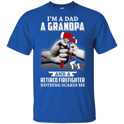 Im A Dad Grandpa Retired Firefighter Gifts Fathers Day-T-Shirt & Hoodie-Classic T-Shirt-Royal