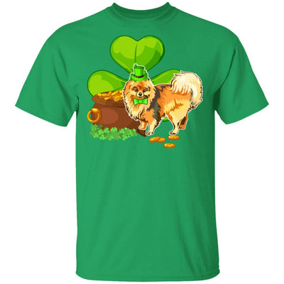 Pomeranian St Patrick's Day Irish Dog Lover Funny Gifts-T-Shirt & Hoodie-Classic T-Shirt-Irish Green