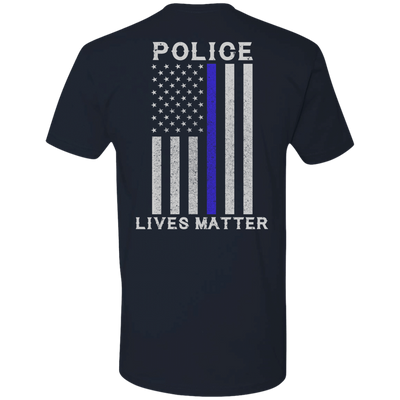 Police Lives Matter Thin Blue Line-T-Shirt & Hoodie-Premium T-Shirt-Midnight Navy