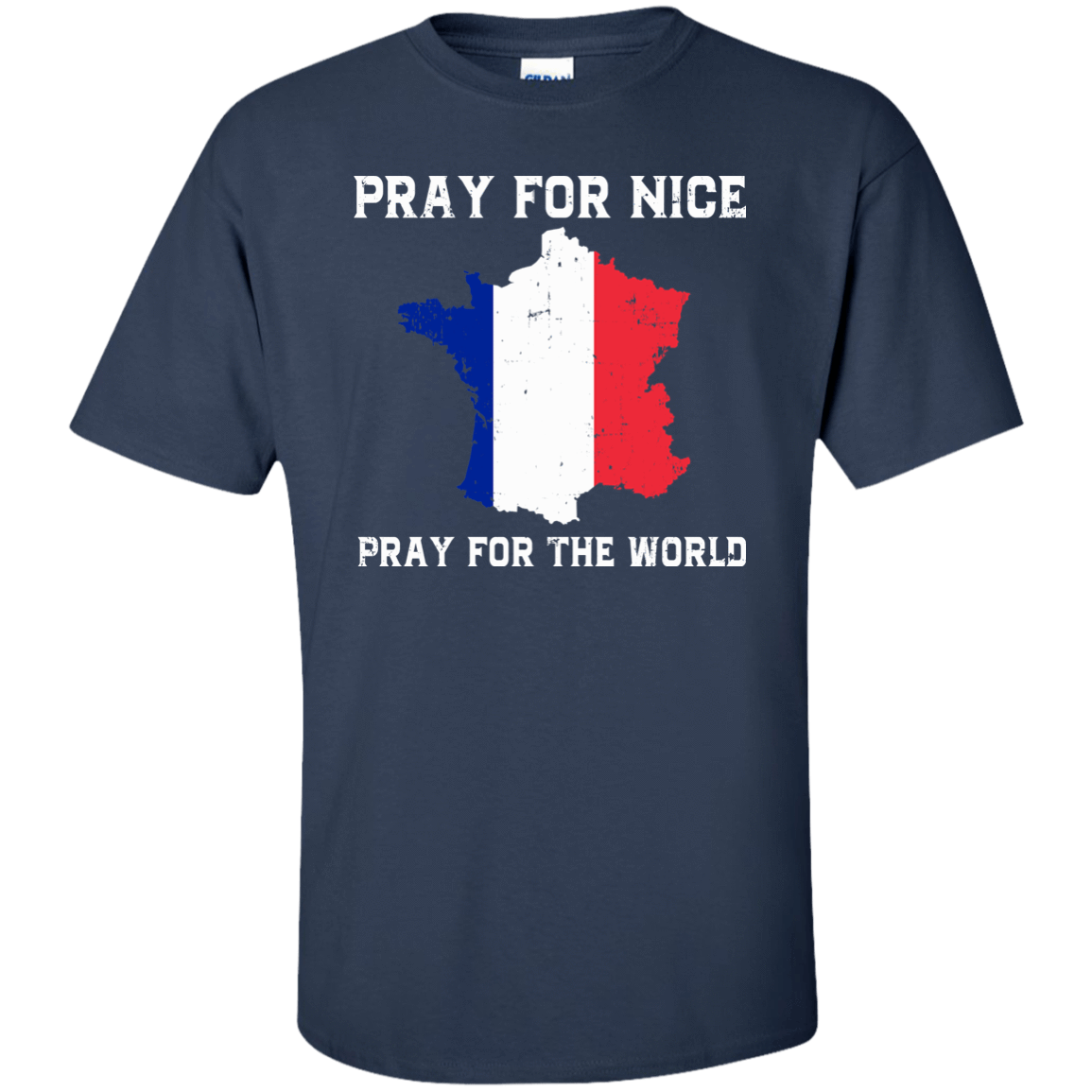 PRAY FOR NICE , PRAY FOR THE WORD-T-Shirt & Hoodie-Classic T-Shirt-Navy