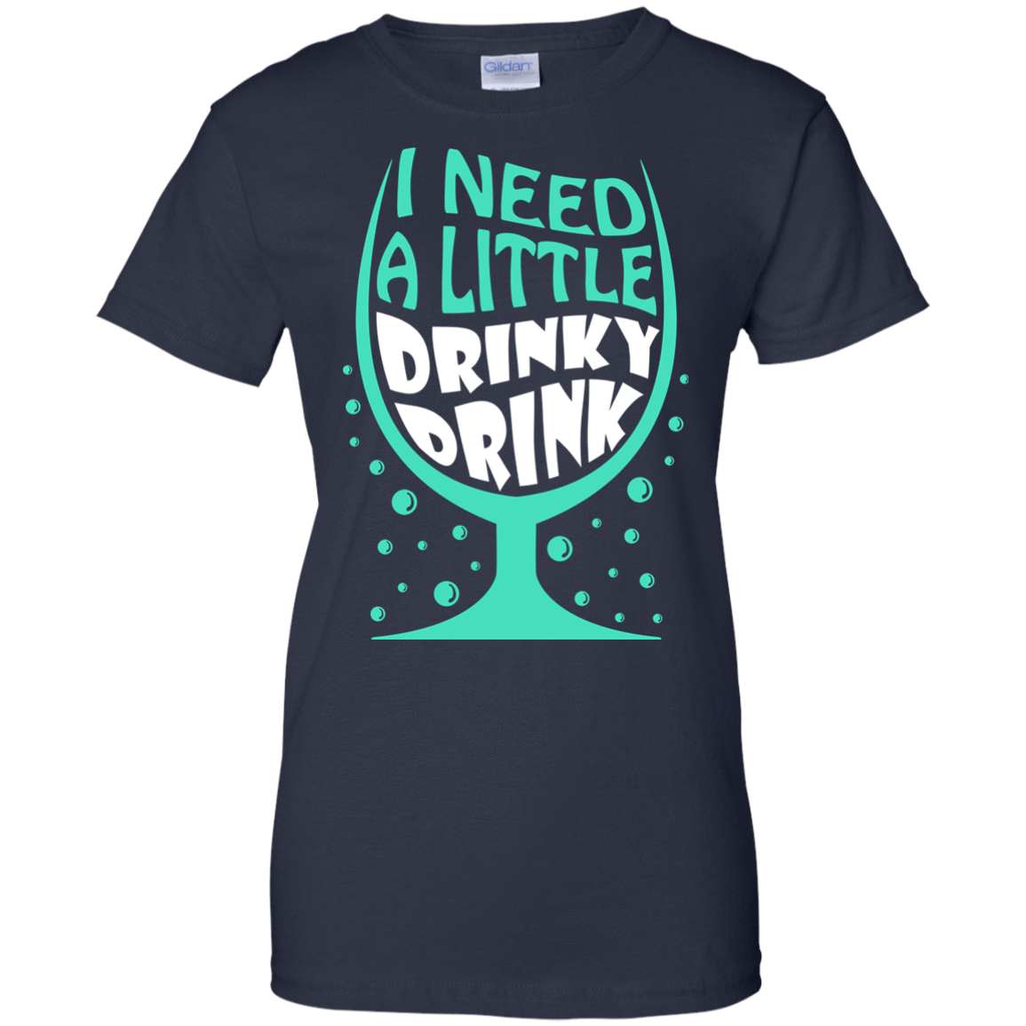 I Need A Little Drinky Drink-T-Shirt & Hoodie-Women's T-Shirt-Navy