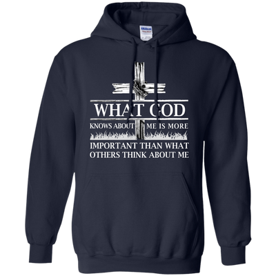What God Knows About Me Is More Important-T-Shirt & Hoodie-Pullover Hoodie-Navy