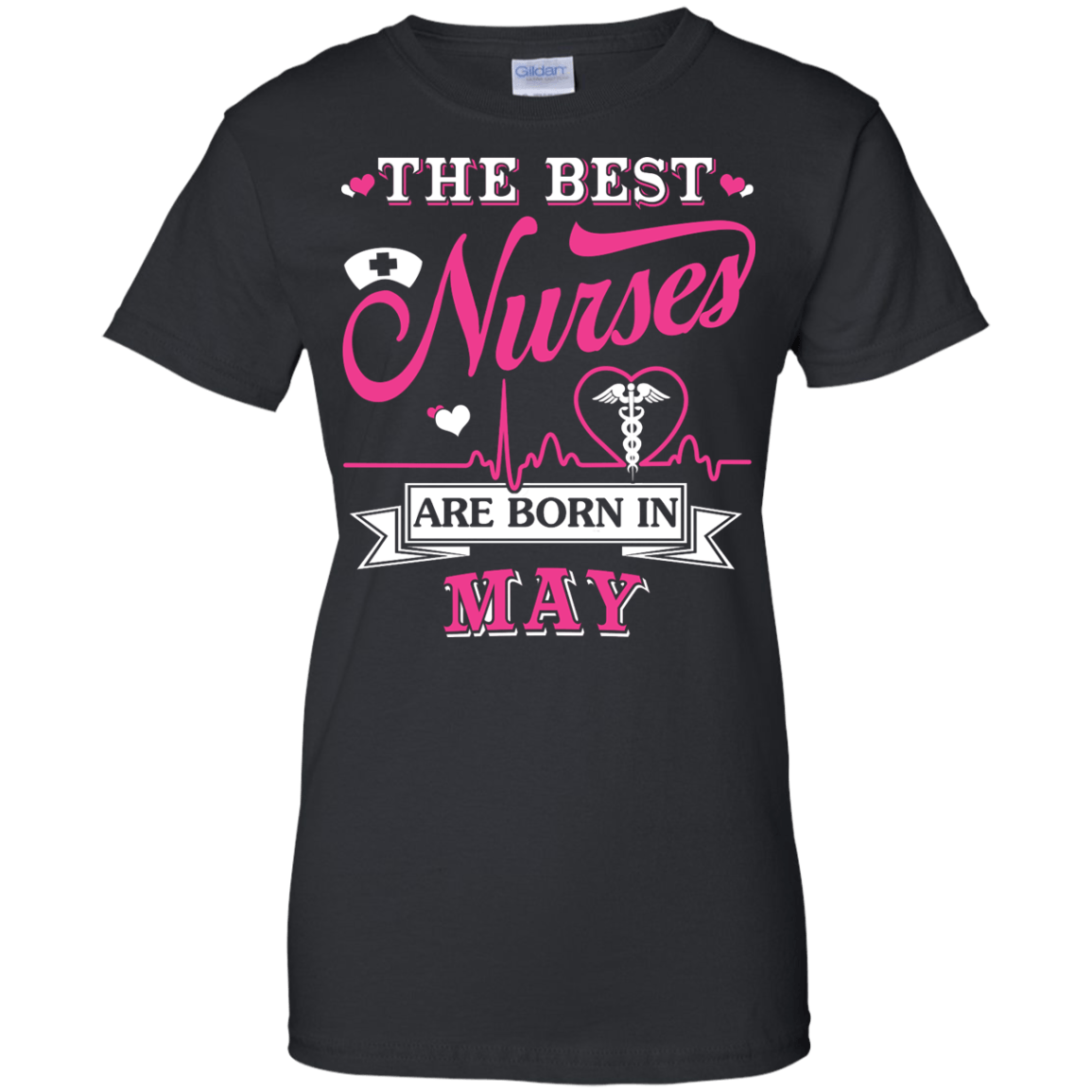 The Best Nurses Are Born In May-T-Shirt & Hoodie-Women's T-Shirt-Black