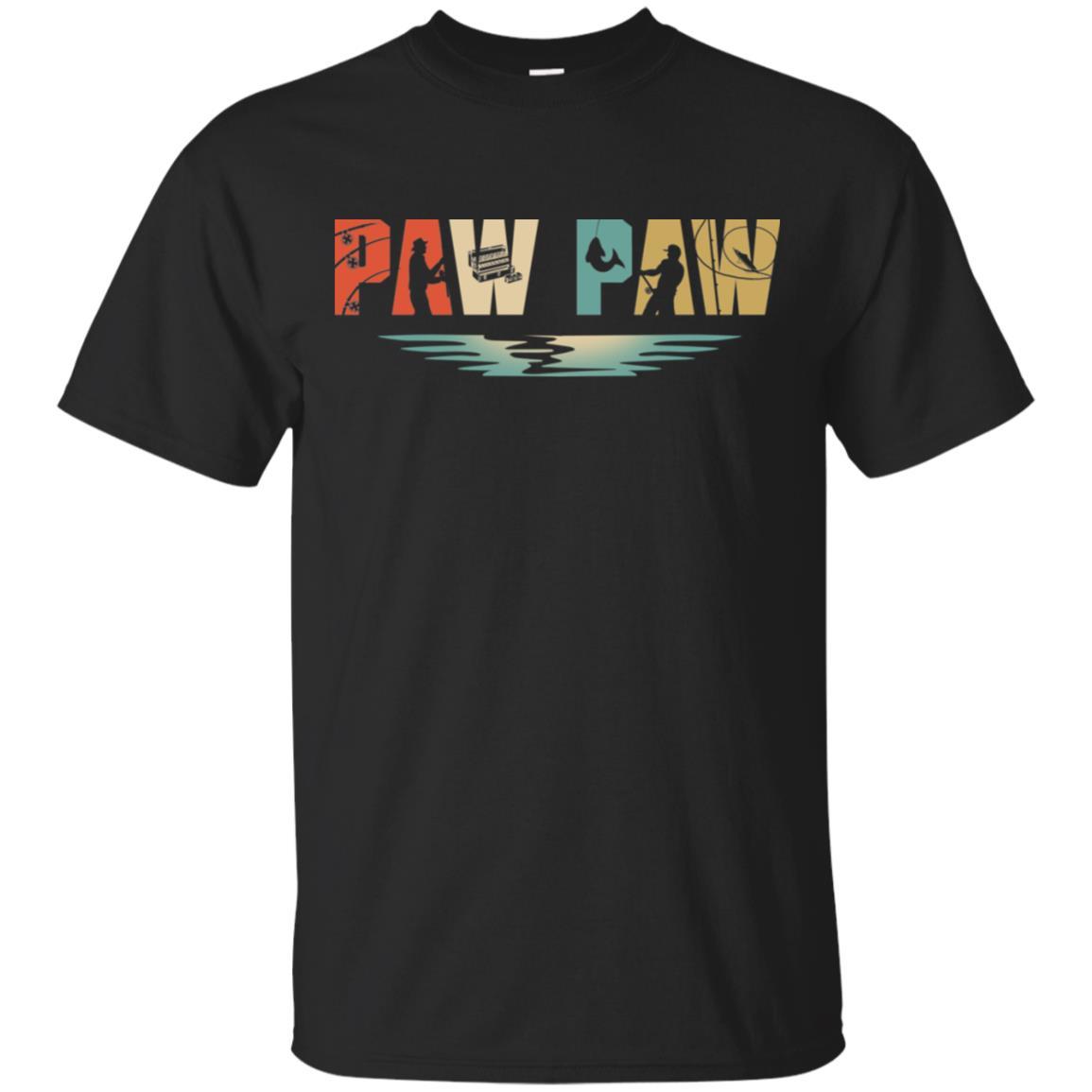 Vintage Fishing Paw Paw Father's Day Gift-T-Shirt & Hoodie-Classic T-Shirt-Black
