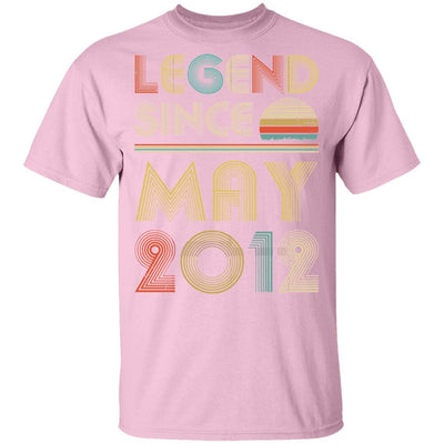 Legend Since May 2012 Vintage 9th Birthday Gifts Youth-Youth Shirt-Youth T-Shirt-Light Pink