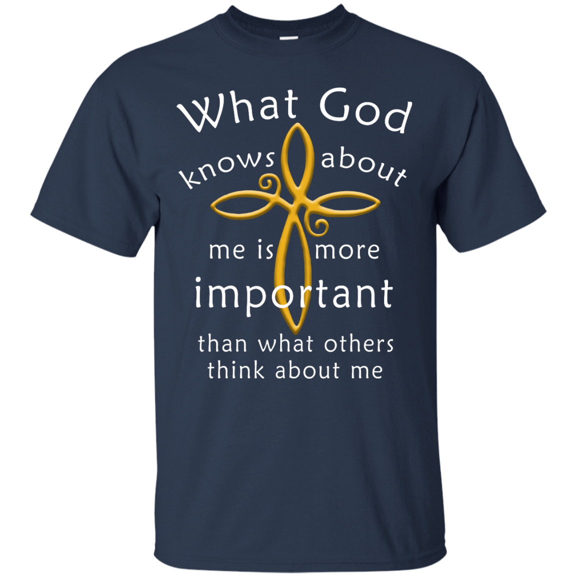 What God Knows About Me Is More Important-T-Shirt & Hoodie-Classic T-Shirt-Navy