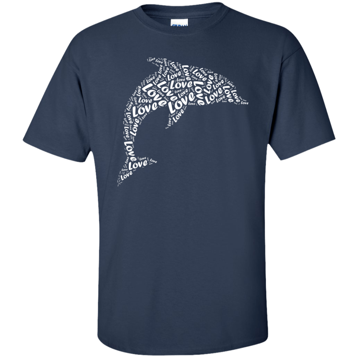 I Love Dolphin-T-Shirt & Hoodie-Classic T-Shirt-Navy