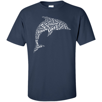 I Love Dolphin-T-Shirt & Hoodie-Classic T-Shirt-Navy