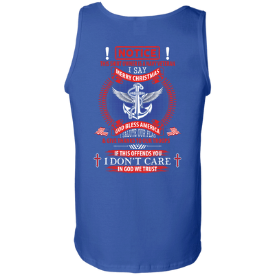 Notice This Shirt Owner Is A Navy Veteran-T-Shirt & Hoodie-Unisex Tank-Royal