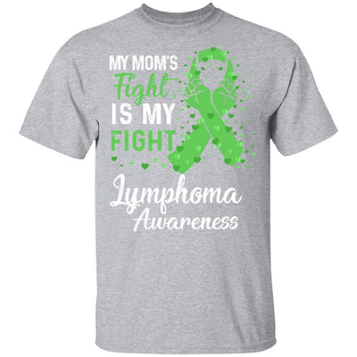 My Mom's Fight Is My Fight Lymphoma Awareness-T-Shirt & Hoodie-Classic T-Shirt-Sport Grey
