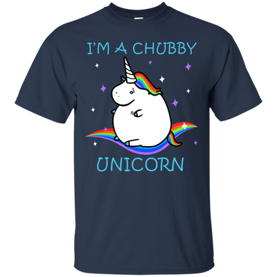 I'm A Chubby Unicorn-T-Shirt & Hoodie-Classic T-Shirt-Navy