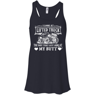 I Look At Lifted Truck-T-Shirt & Hoodie-Women's Flowy Racerback Tank-Midnight