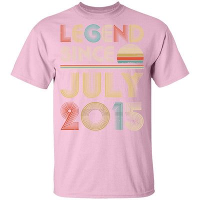 Legend Since July 2015 Vintage 6th Birthday Gifts Youth-Youth Shirt-Youth T-Shirt-Light Pink