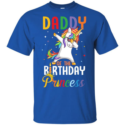 Daddy Of The Birthday Girl Dabbing Unicorn Party-T-Shirt & Hoodie-Classic T-Shirt-Royal