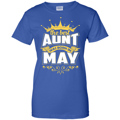 The Best Aunt Was Born In May-T-Shirt & Hoodie-Women's T-Shirt-Royal