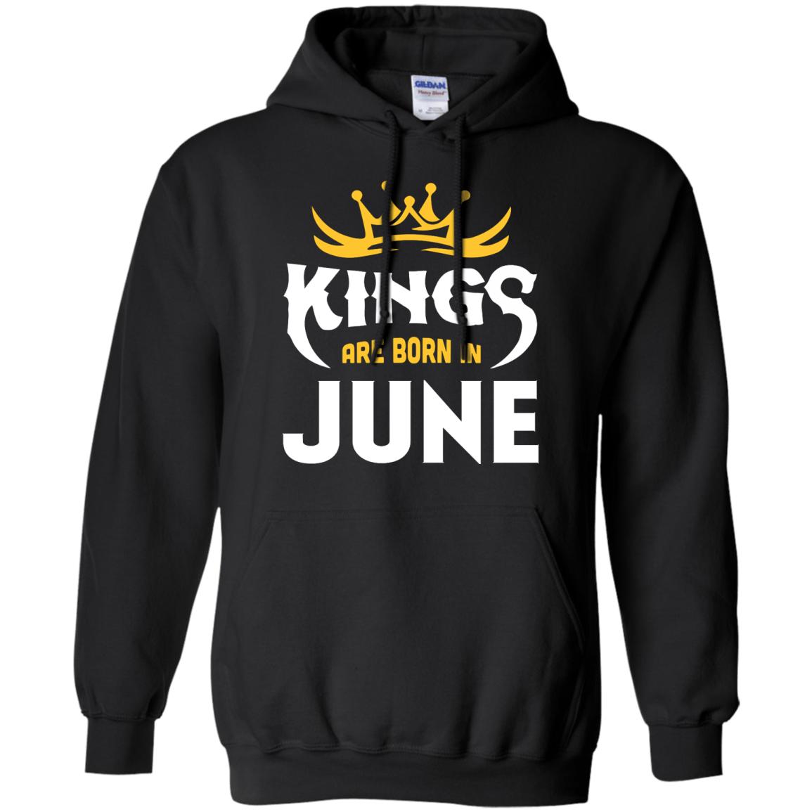 Kings Are Born In June-T-Shirt & Hoodie-Pullover Hoodie-Black