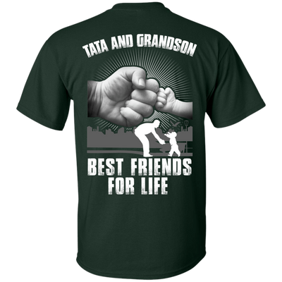 Tata And Grandson Best Friends For Life-T-Shirt & Hoodie-Classic T-Shirt-Forest Green