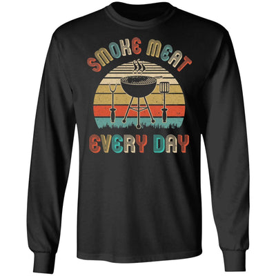 BBQ Barbecue Smoker Grilling Griller Chef Gifts-T-Shirt & Hoodie-Long Sleeve T-Shirt-Black