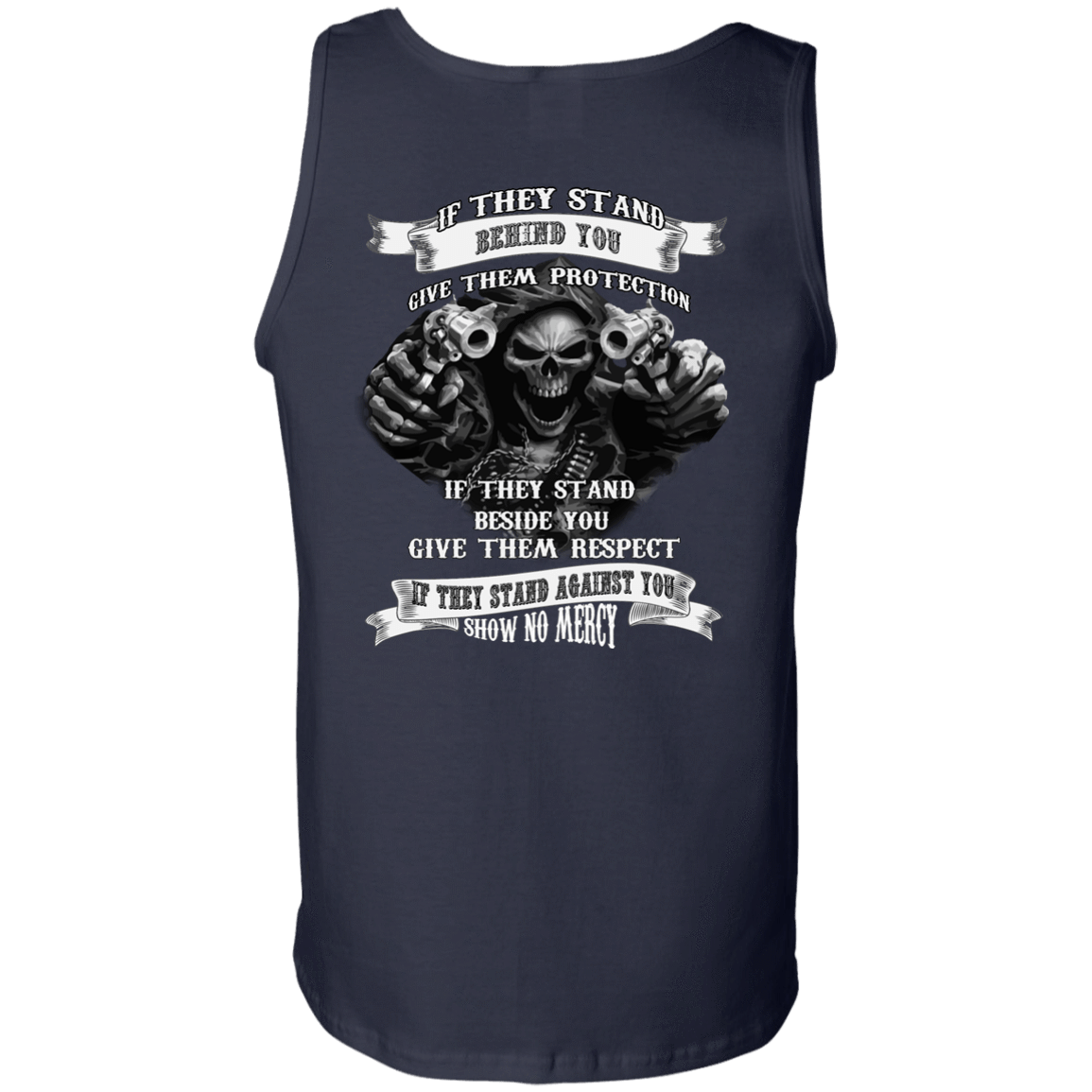 If They Stand behind you-T-Shirt & Hoodie-Unisex Tank-Navy