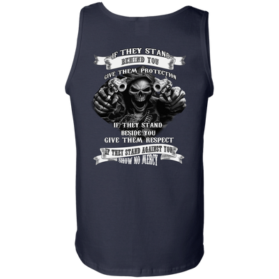 If They Stand behind you-T-Shirt & Hoodie-Unisex Tank-Navy