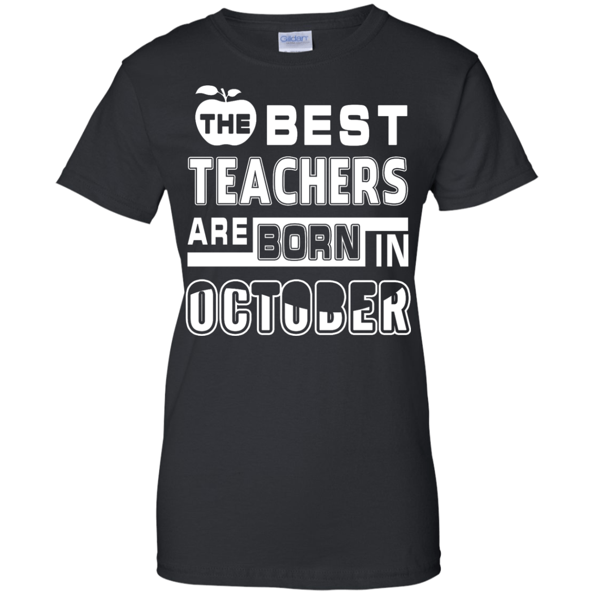 The Best Teachers Are Born In October-T-Shirt & Hoodie-Women's T-Shirt-Black