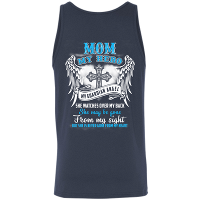 My Mom My Hero My Guardian Angel She Watches Over My Back-T-Shirt & Hoodie-Unisex Tank-Navy