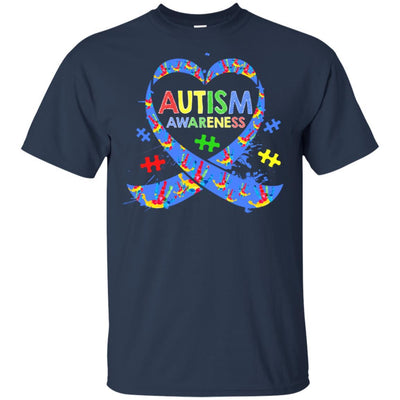 World Autism Awareness 2 April Dad Mom Kid Autism Gift-T-Shirt & Hoodie-Classic T-Shirt-Navy