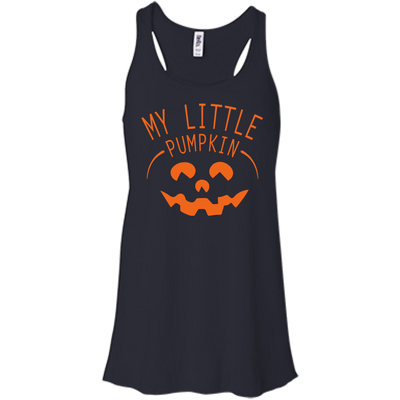 My Little Pumpkin Halloween Maternity T-Shirt-T-Shirt & Hoodie-Women's Flowy Racerback Tank-Midnight