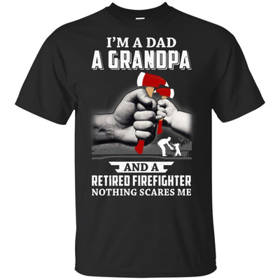 Im A Dad Grandpa Retired Firefighter Gifts Fathers Day-T-Shirt & Hoodie-Classic T-Shirt-Black