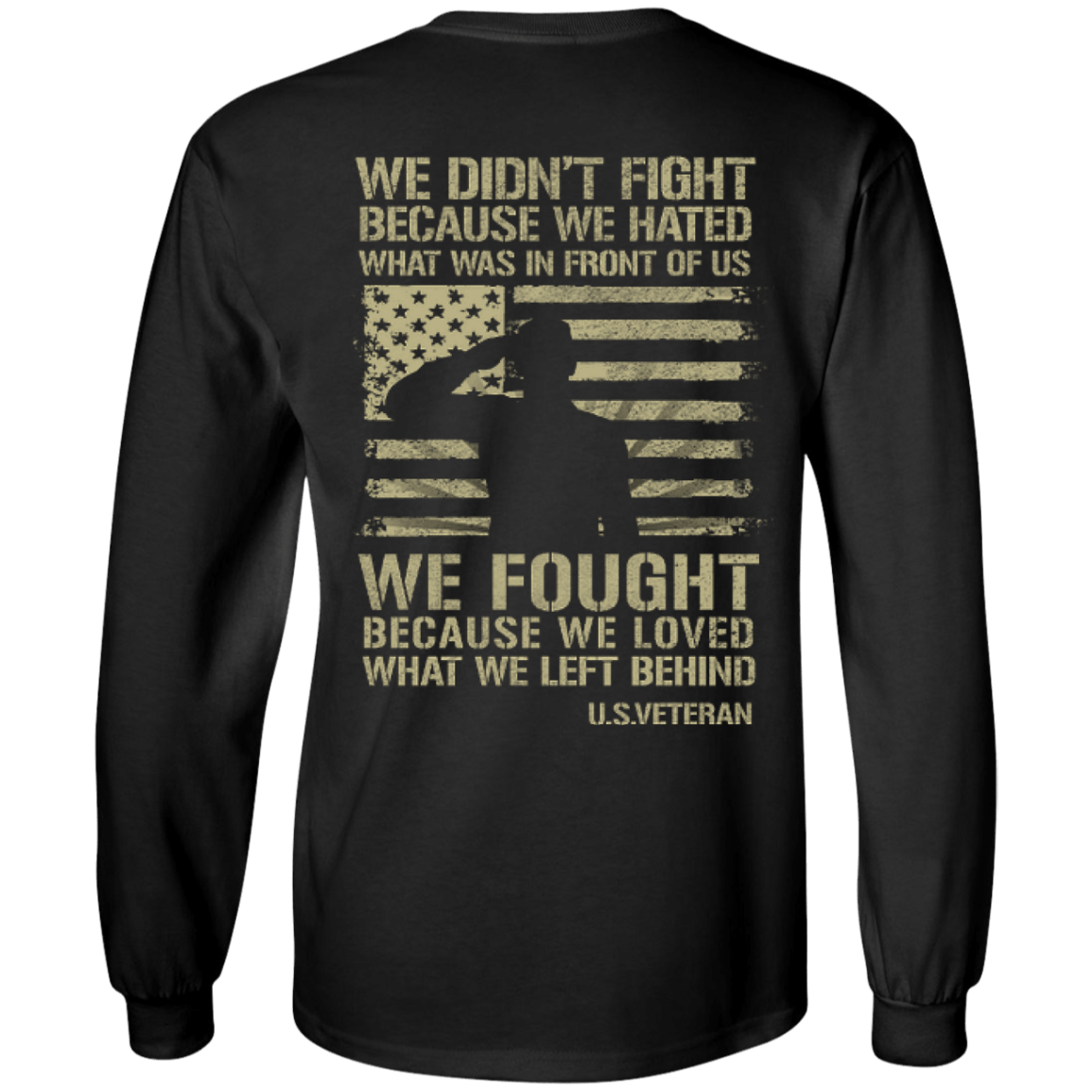 US Veteran Affairs-T-Shirt & Hoodie-Long Sleeve T-Shirt-Black
