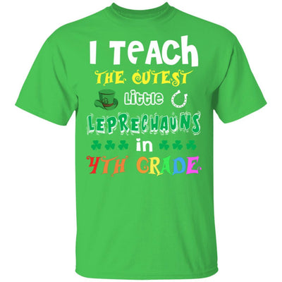 I Teach Cutest Leprechauns 4th Grade Teacher St Patricks Day-T-Shirt & Hoodie-Classic T-Shirt-Irish Green