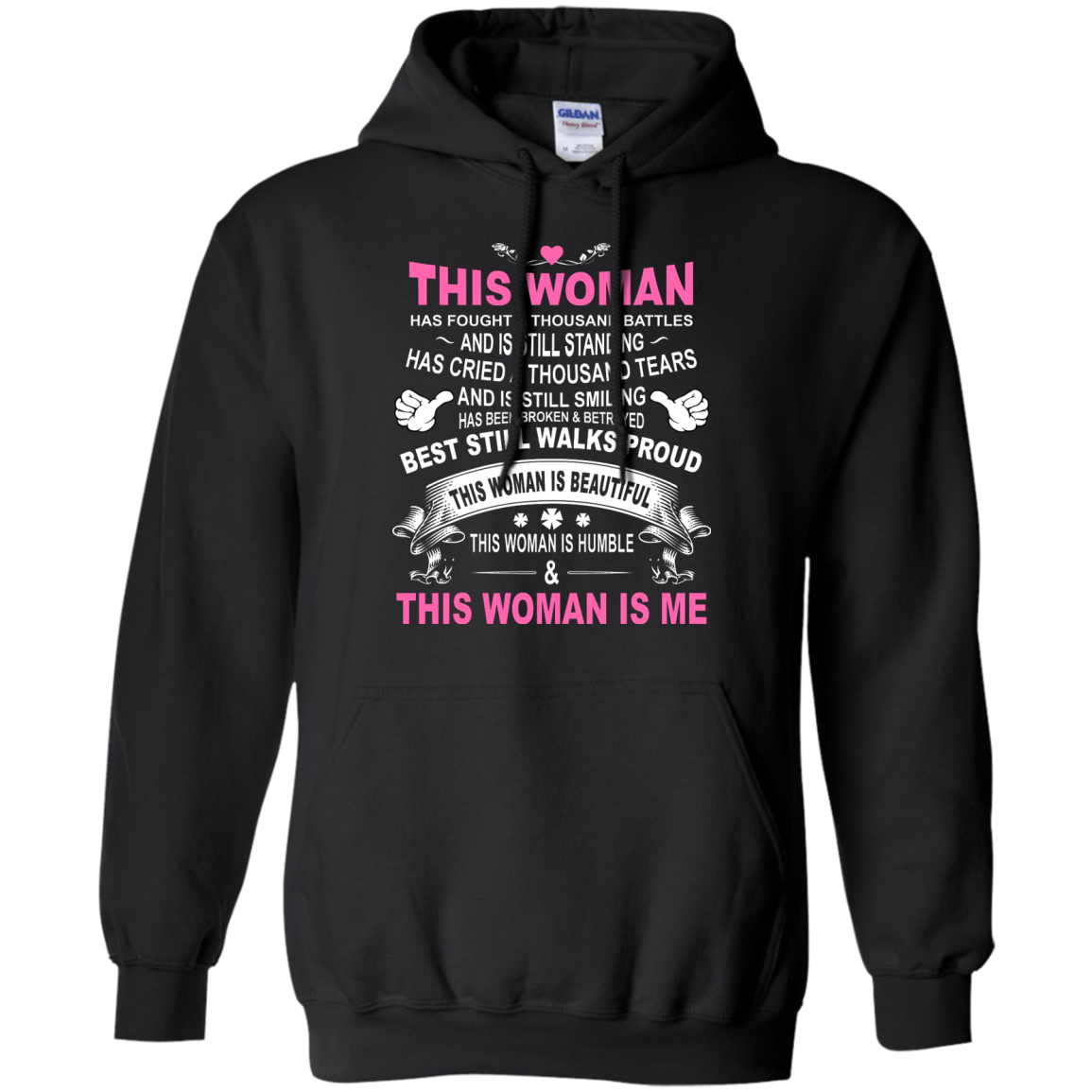 This Woman Has Fought A Thousand Battles This Woman Is Me-T-Shirt & Tank Top-Pullover Hoodie-Black