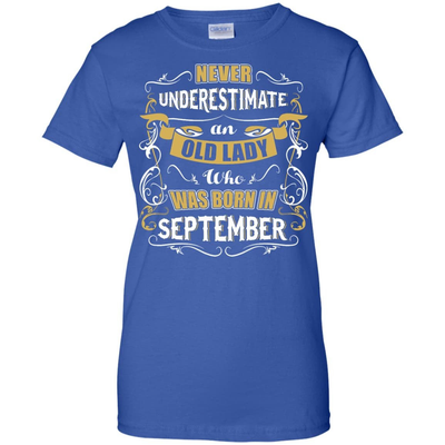 An Old Lady Who Was Born In September-T-Shirt & Hoodie-Women's T-Shirt-Royal