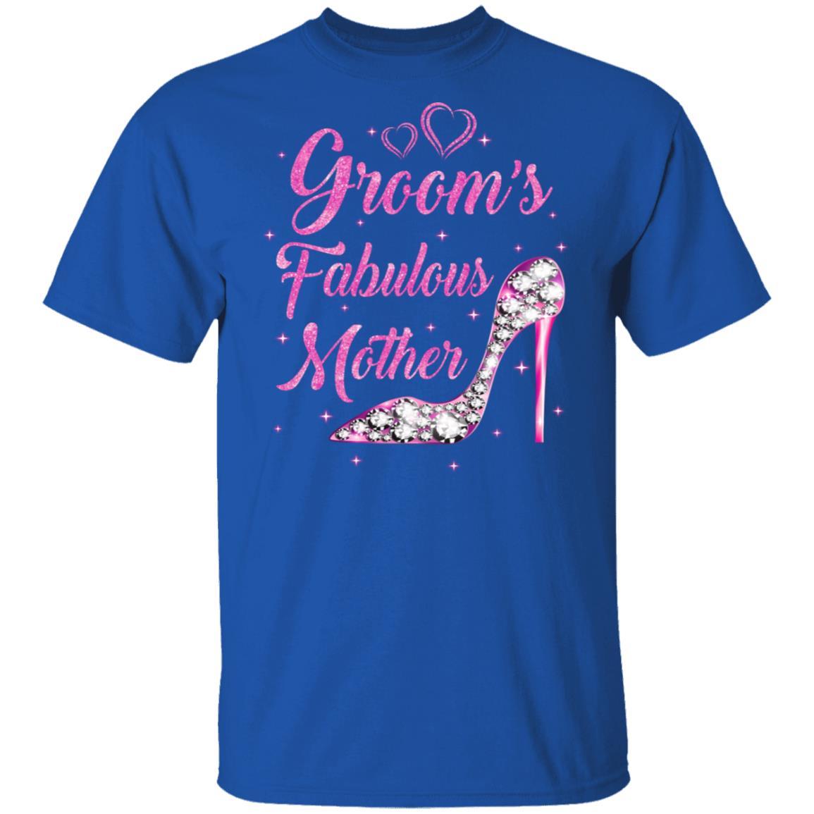 Groom's Fabulous Mother Happy Wedding Marry Vintage-T-Shirt & Tank Top-Classic T-Shirt-Royal