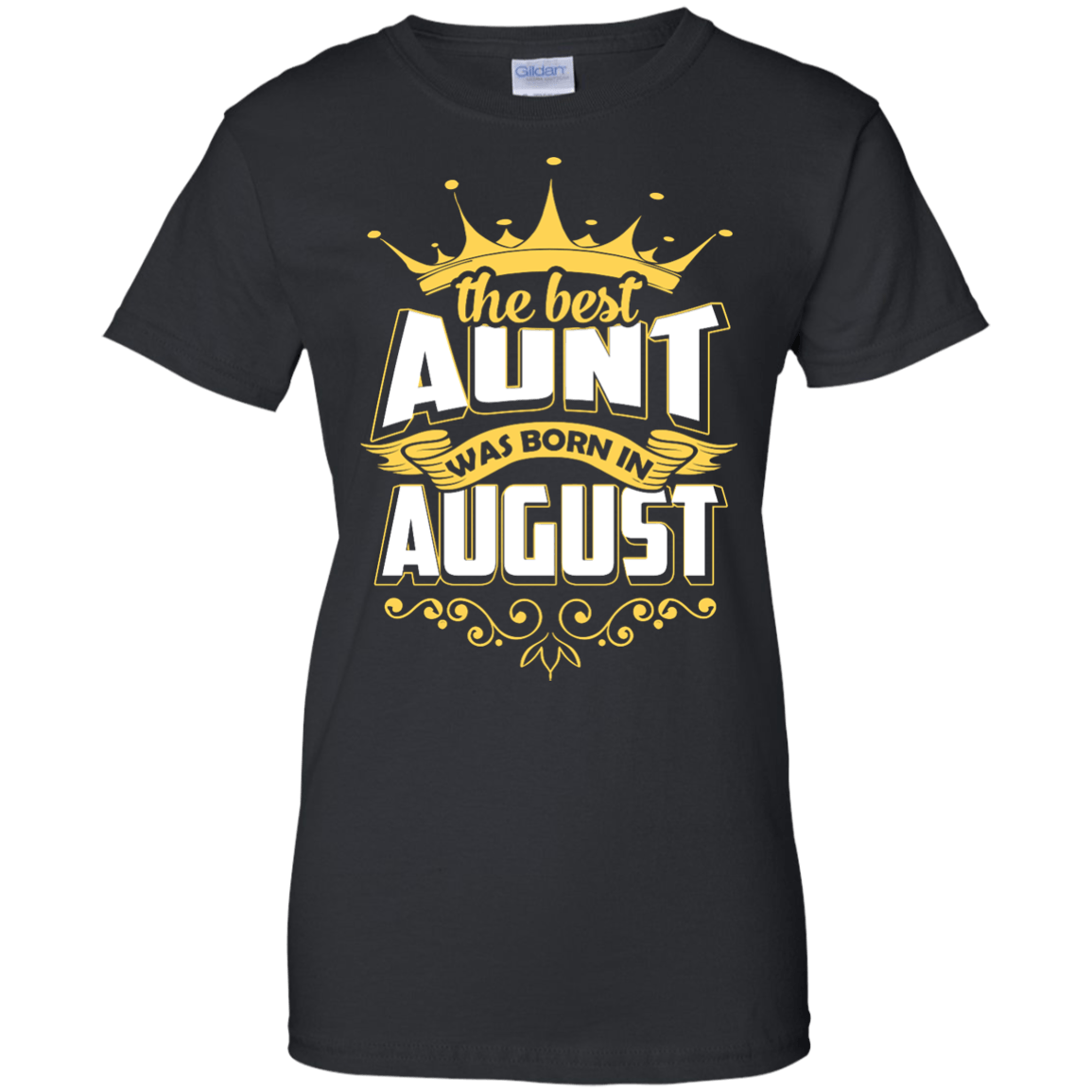 The Best Aunt Was Born In August-T-Shirt & Hoodie-Women's T-Shirt-Black