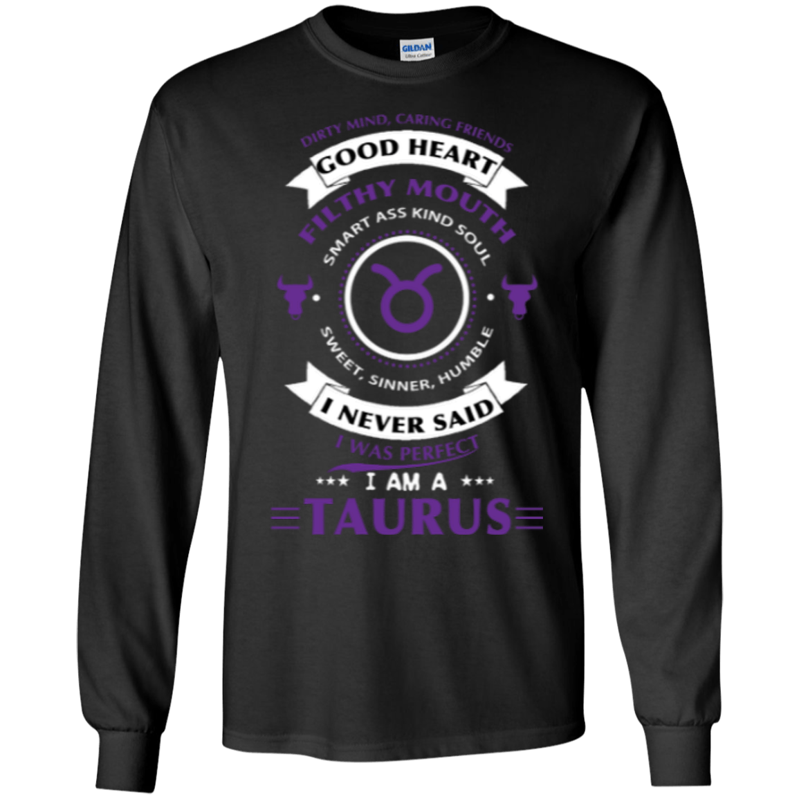 I'm A Taurus-T-Shirt & Hoodie-Long Sleeve T-Shirt-Black