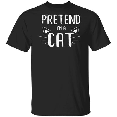 Pretend I'm A Cat Costume Halloween Lazy Easy-T-Shirt & Hoodie-Classic T-Shirt-Black