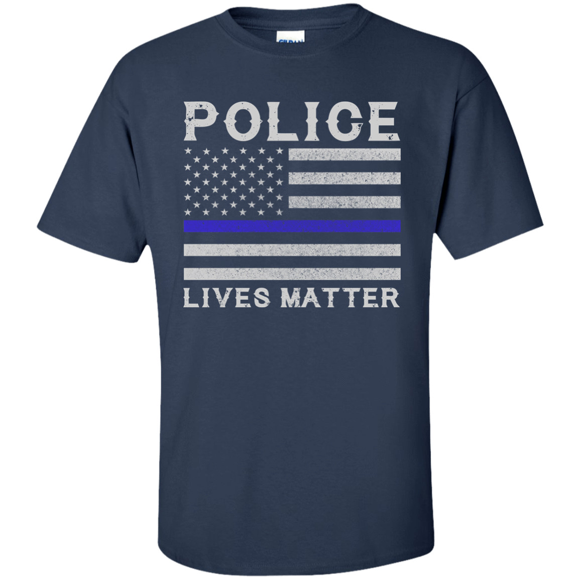 Police Lives Matter-T-Shirt & Hoodie-Classic T-Shirt-Navy