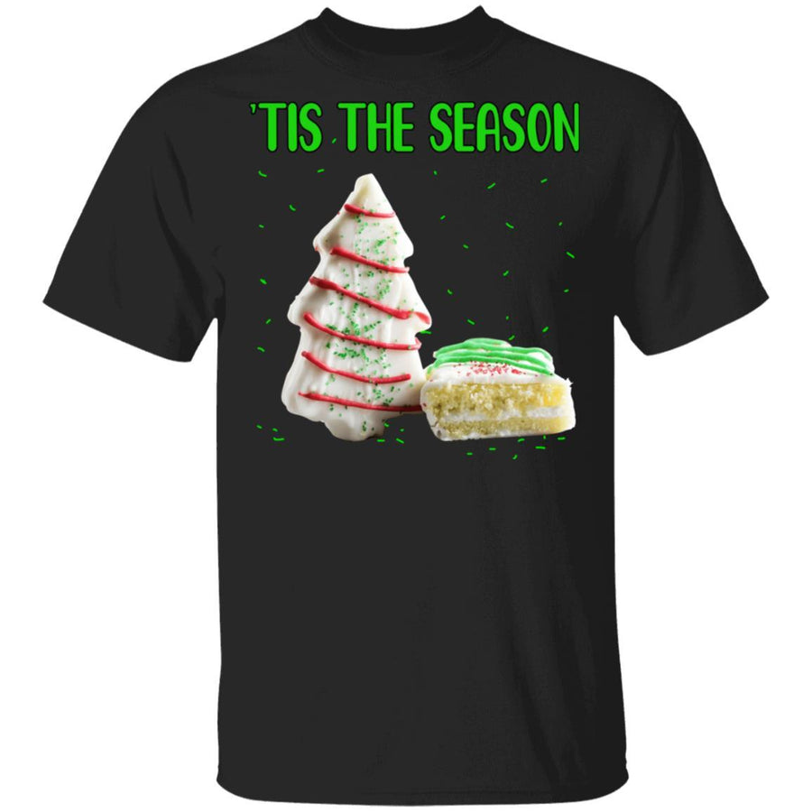 Tis The Season Christmas Tree Cakes Funny Xmas Gift-T-Shirt & Sweatshirt-Classic T-Shirt-Black