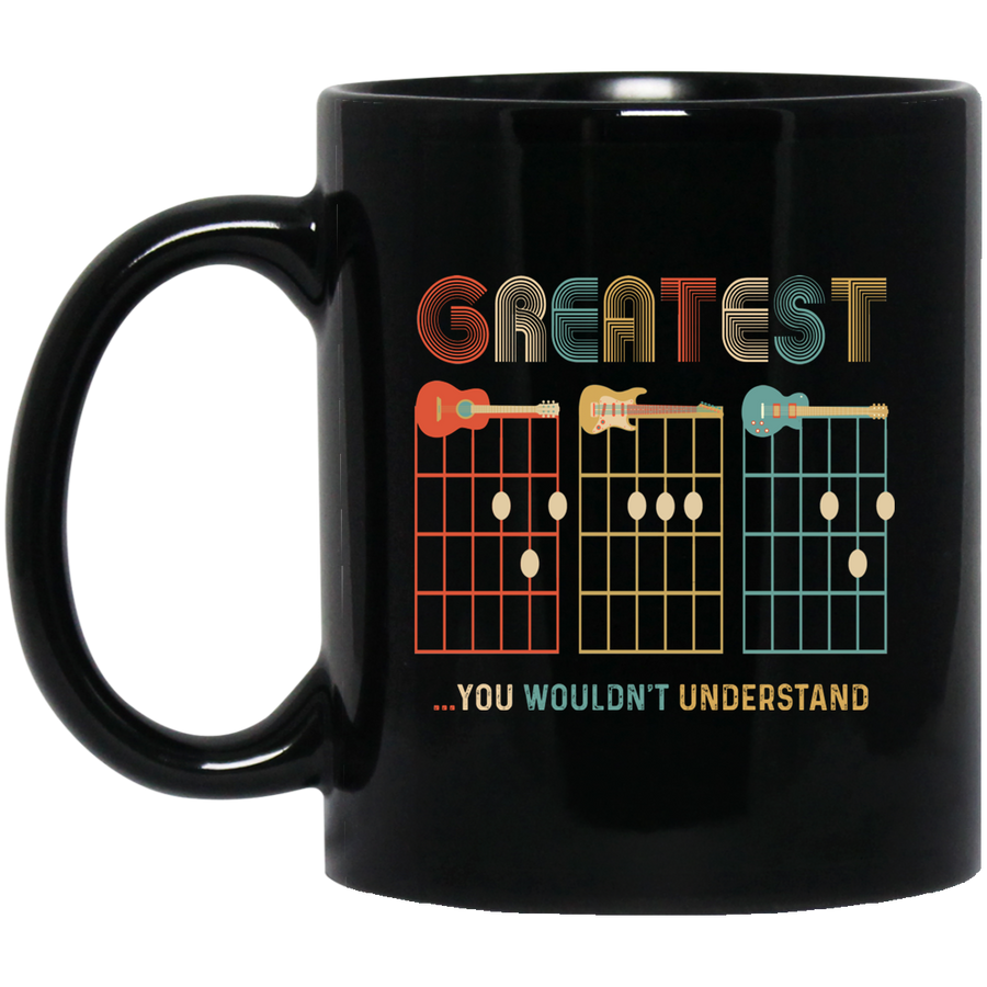 Worlds Greatest Guitar Dad You Wouldnt Understand Mug-Coffee Mug-BM11OZ 11 oz. Black Mug-Black
