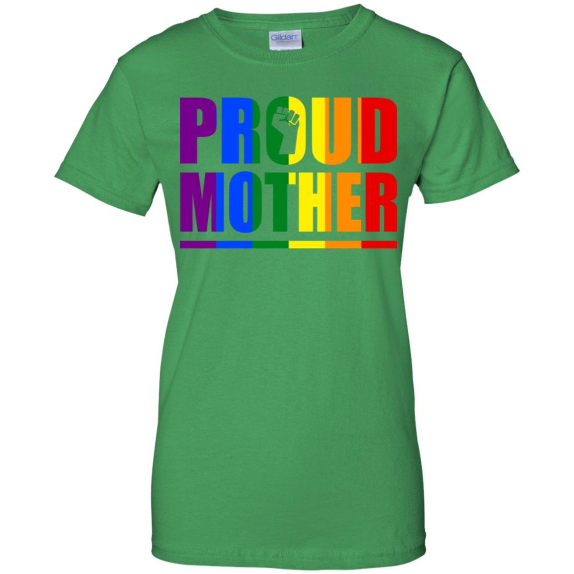 Proud Mother Lesbian Pride Month LGBT-T-Shirt & Hoodie-Women's T-Shirt-Irish Green
