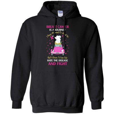 Breast Cancer Awareness Is A Journey-T-Shirt & Hoodie-Pullover Hoodie-Black