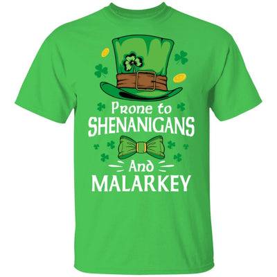 St Patricks Day Funny Shenanigans And Melarkey Irish-T-Shirt & Hoodie-Classic T-Shirt-Irish Green