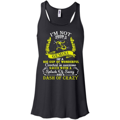 I AM NOT JUST A GEMINI-T-Shirt & Hoodie-Women's Flowy Racerback Tank-Black