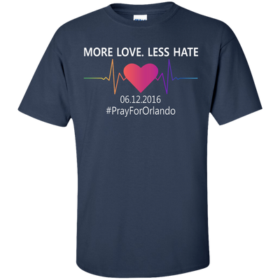 More Love Less Hate - Orlando-T-Shirt & Hoodie-Classic T-Shirt-Navy