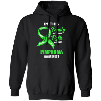 In This School No One Fights Lymphoma Awareness Alone-T-Shirt & Hoodie-Pullover Hoodie-Black