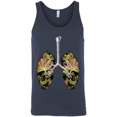 My Weed Lungs-T-Shirt & Hoodie-Unisex Tank-Navy