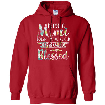 Being A Mimi Doesn't Make Me Old It Makes Me Blessed-T-Shirt & Hoodie-Pullover Hoodie-Red