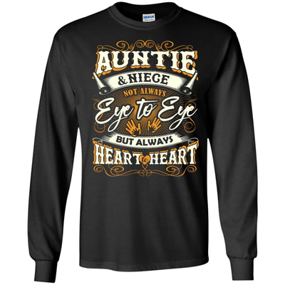 Auntie And Niece Not Always Eye To Eye-T-Shirt & Hoodie-Long Sleeve T-Shirt-Black