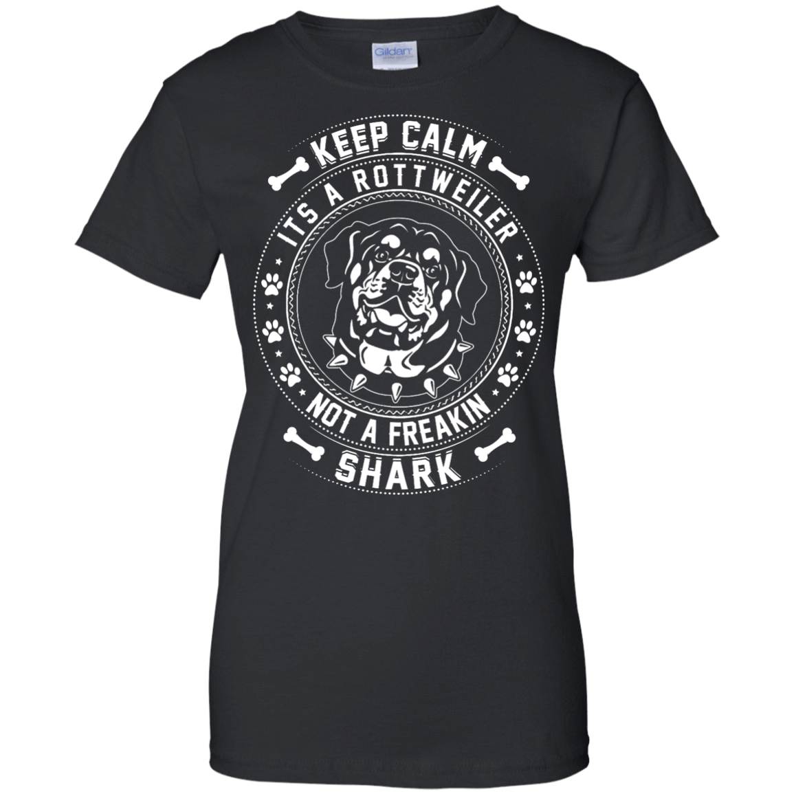 Keep Calm It's A Rottweiler Not A Freaking Shark-T-Shirt & Hoodie-Women's T-Shirt-Black